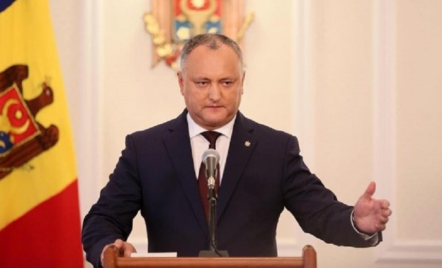 Dodon: Unirea pentru care militează o parte din cetăţenii Republicii Moldova înseamnă război civil