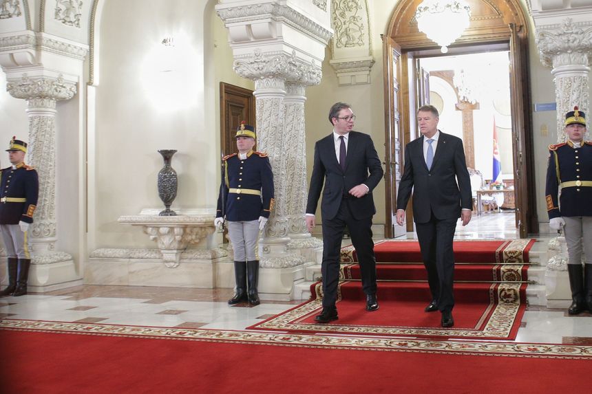 UPDATE - Klaus Iohannis l-a primit, la Palatul Cotroceni, pe preşedintele Serbiei VIDEO