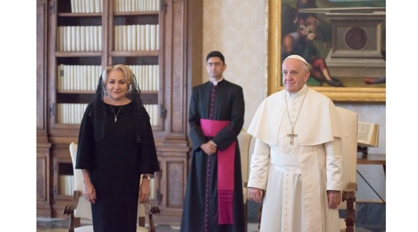 Mesajul Vaticanului, după vizita premierului Dăncilă: Papa Francisc a menţionat importanţa armoniei în societatea românească pentru căutarea binelui comun

