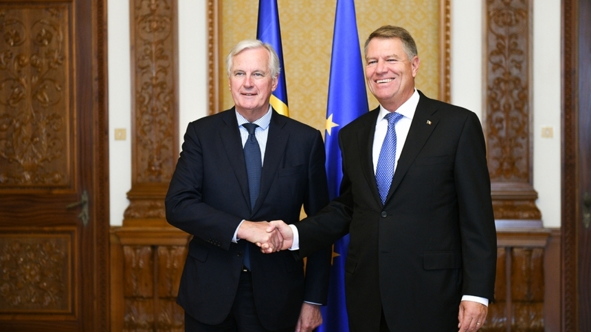 Iohannis a subliniat, la discuţiile cu Michel Barnier, că România susţine continuarea cooperării UE cu Marea Britanie în domeniile de interes comun şi după Brexit