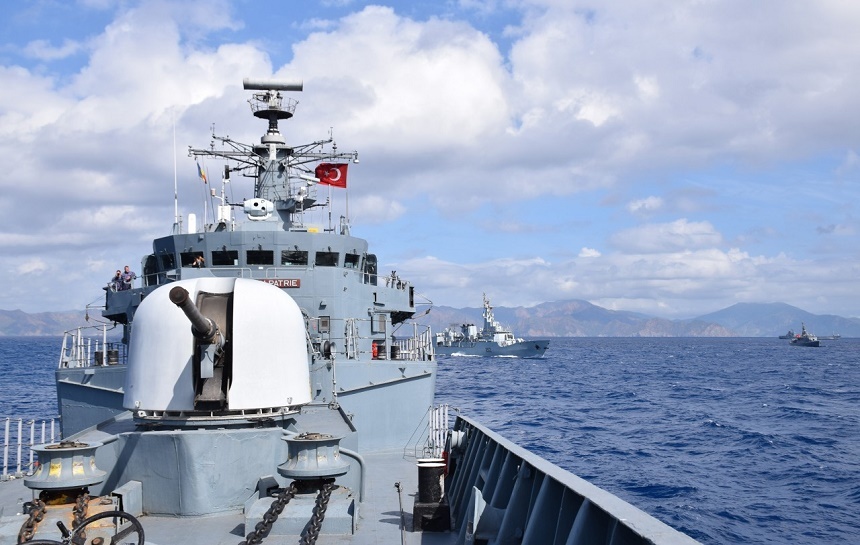 Fregata "Regele Ferdinand" participă la exerciţiul multinaţional „Mavi Balina”, organizat de Forţele Navale ale Turciei; în portul Aksaz, a fost vizitată de consulul general al României la Izmir  - FOTO