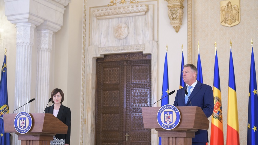 Iohannis: România va susţine deblocarea asistenţei financiare a Uniunii Europene pentru Republica Moldova
