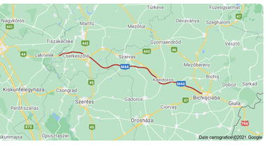 Ungaria intenţionează să extindă drumul expres M44 spre România