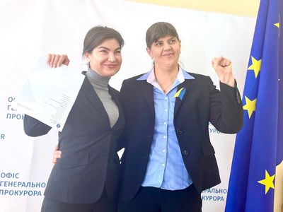Procurorul-şef european Laura Kӧvesi a mers în Ucraina / Protocol semnat cu Parchetul General al Ucrainei 
