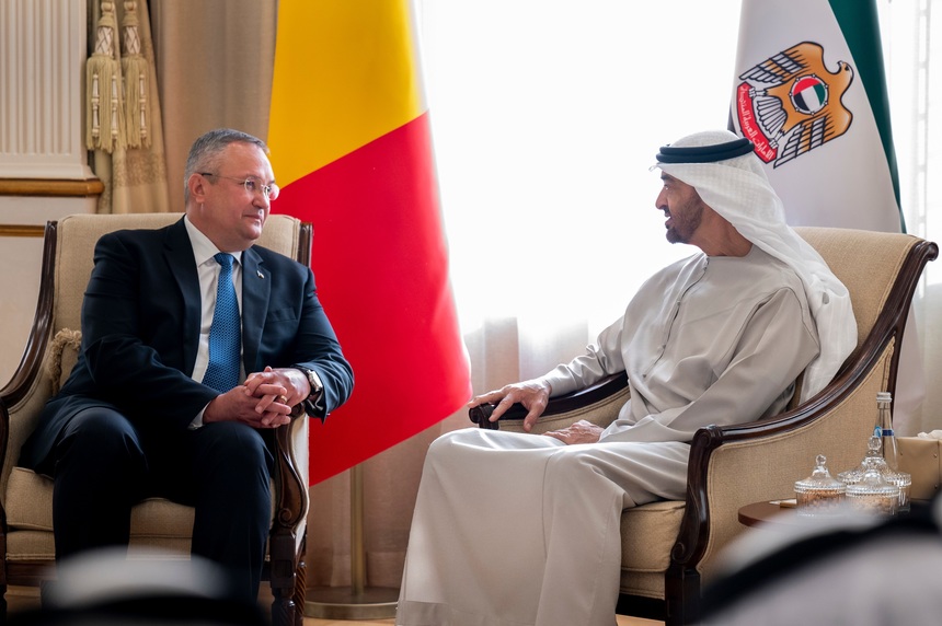 Vizita premierului Ciucă în Emiratele Arabe Unite - Întâlniri cu preşedintele şi cu prim-ministrul şi discuţii privind diversificarea resurselor de aprovizionare cu petrol şi gaze şi oportunităţi de investiţii în România în domeniul energiei regenerabile
