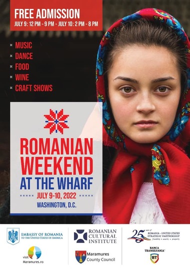Ambasada României în SUA organizează primul festival românesc, la Washington, cu spectacole de dans şi concerte, demonstraţii de meşteşuguri tradiţionale şi degustări culinare şi oenologice