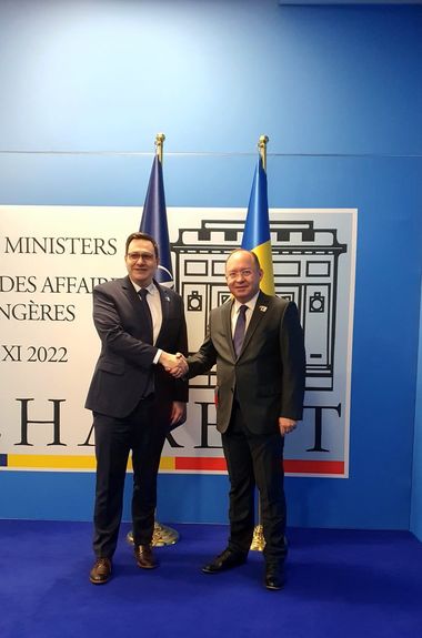Ministrul Bogdan Aurescu a avut o întrevedere cu omologul ceh, Jan Lipavský, în marja Reuniunii miniştrilor de Externe din statele membre NATO