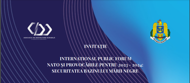 Şeful Statului Major al Forţelor Navale, ataşatul naval al SUA, preşedintele Institutului de Investigare a Crimelor Comunismului, purtătorul de cuvânt al BOR, la forumul cu tema ”NATO şi provocǎrile pentru 2023 – 2024: Securitatea bazinului Mǎrii Negre”