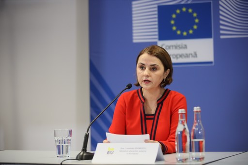Luminiţa Odobescu a discutat cu Mihai Popşoi, propus pentru funcţia de ministru de Externe al R. Moldova: Am confirmat angajamentul României pentru dezvoltarea Parteneriatului Strategic cu Moldova, avansarea proiectelor comune şi a cooperării bilaterale