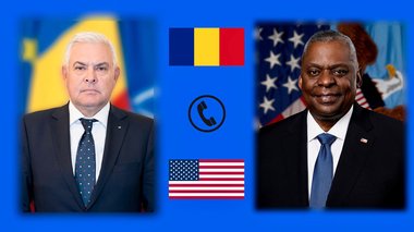 Convorbire telefonică a ministrului Apărării cu omologul american/ Tîlvăr: Alături de Statele Unite şi de aliaţi, România rămâne pe deplin solidară cu Ucraina. Vom continua să oferim sprijin multidimensional pentru susţinerea efortului defensiv ucrainean