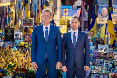 Mihai Jurca, discuţii cu oficiali ucraineni despre colaborarea între România şi Ucraina în domeniul dezvoltării de produse militare adaptate războiului modern şi în reconstrucţia ţării aflate în război cu Rusia