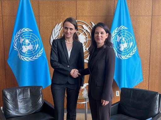 Oana Ţoiu, întâlnire cu preşedintele Adunării Generale a ONU: Menţinerea păcii şi securităţii internaţionale, promovarea drepturilor omului, dezvoltarea durabilă, cooperarea în domeniul digital, reforma ONU, domenii majore de interes pentru România
