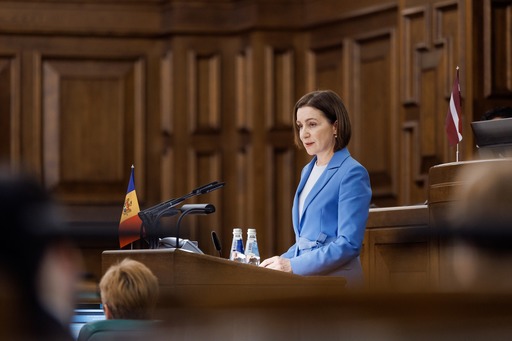 Maia Sandu:  Pactul Ribbentrop–Molotov a trasat linii prin mijlocul unor naţiuni, prin familii, prin vieţi care nu au avut niciun cuvânt de spus. Ceea ce este astăzi Republica Moldova a fost rupt din România  - FOTO, VIDEO