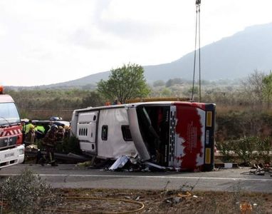 Acidentul din Spania: Şoferul autobuzului ar fi adormit la volan, spun surse apropiate anchetei. Papa Francisc transmite condoleanţe