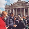Mii de belgieni aduc un omagiu victimelor atacurilor de la Bruxelles, într-un "marş împotriva terorii şi urii"