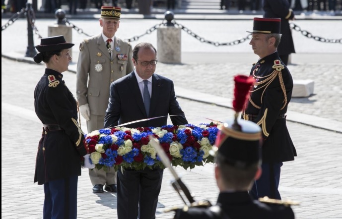 Franţa: Preşedintele Francois Hollande a condus ceremoniile dedicate sfârşitului celui de-al Doilea Război Mondial