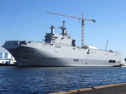 Mistralul "Gamal Abdel Nasser" a plecat din portul de la Saint-Nazaire şi se îndreaptă către Egipt