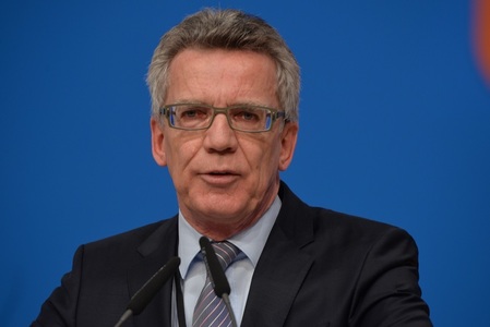 Ministrul german de Interne Thomas de Maizière şi-a întrerupt concediul în SUA pentru a reveni la Berlin