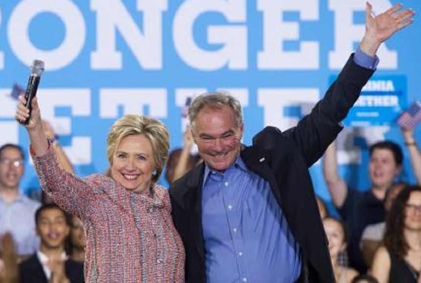 Clinton l-a ales pe senatorul de Virginia Timothy Kaine drept candidat la vicepreşedinţie