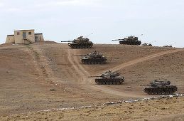 Operaţiune terestră lansată de Turcia împotriva Statului Islamic şi PYD: Tancuri turceşti au trecut frontiera cu Siria şi vor să elibereze oraşul Jarablus. UPDATE, VIDEO