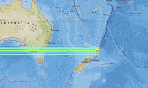 Un seism puternic cu magnitudinea 7,1 a zguduit Noua Zeelandă