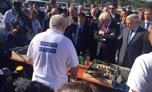 Şefii diplomaţiilor franceză şi germană efectuează prima vizită în estul Ucrainei de la începutul războiului 