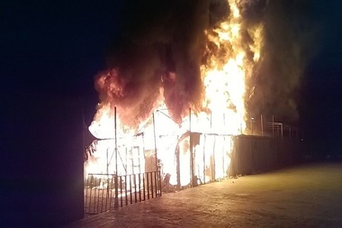 Autorităţile elene au arestat nouă migranţi în urma incendiului din tabăra Moria