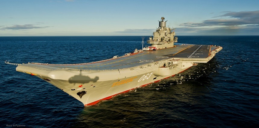 Rusia îşi trimite portavionul Amiral Kuzneţov în estul Mării Mediterana
