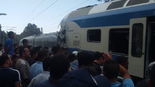 Zeci de răniţi în Algeria, într-o coliziune între două trenuri într-o gară