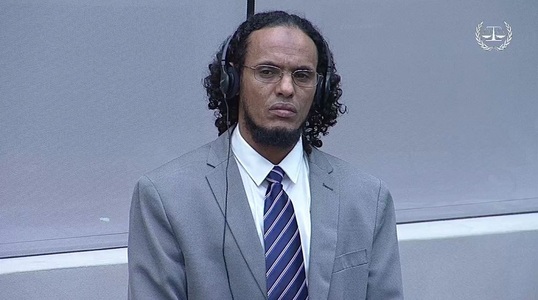 Jihadistul din Mali Ahmad Al Faqi Al Mahdi, condamnat de CPI la nouă ani de închisoare pentru distrugerea unor mausolee din Tombouctou care făceau parte din Patrimoniul Umanităţii
