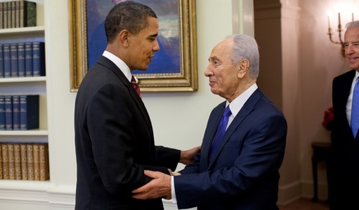 Obama va rosti un discurs la funeraliile lui Peres