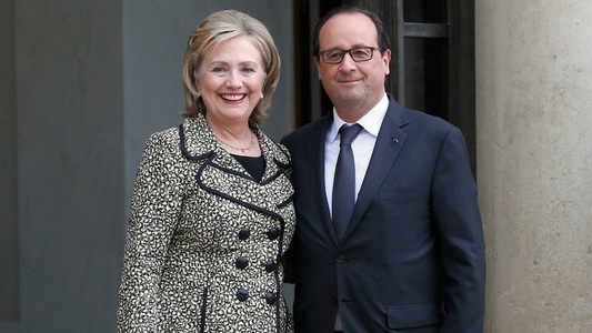 Hollande preconizează că Hillary Clinton va deveni preşedinta SUA