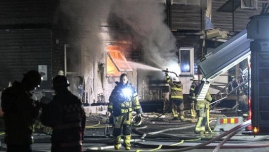 Aproximativ 40 de persoane evacuate dintr-un centru pentru refugiaţi din Stockholm, în urma unui incendiu