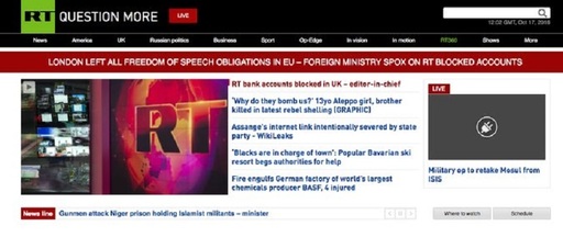 Postul Russia Today anunţă că banca britanică NatWest i-a închis conturile