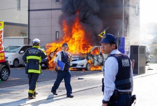 Autorităţile japoneze susţin că exploziile din parc au fost provocate de un pensionar sinucigaş
