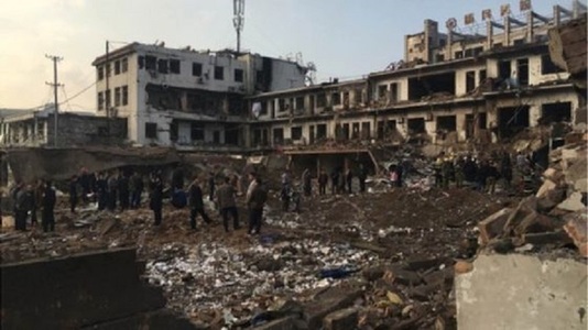 Bilanţul exploziei din China a crescut la 10 morţi şi 157 de răniţi
