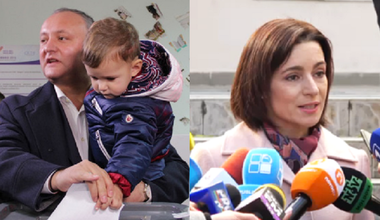 Dodon şi Sandu ar putea intra în al doilea tur al alegerilor prezidenţiale din R. Moldova, arată rezultatele anunţate după numărarea a 97% din voturi