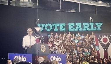 Barack Obama le cere, la Columbus, celor care-l susţin să voteze cu Hillary Clinton 