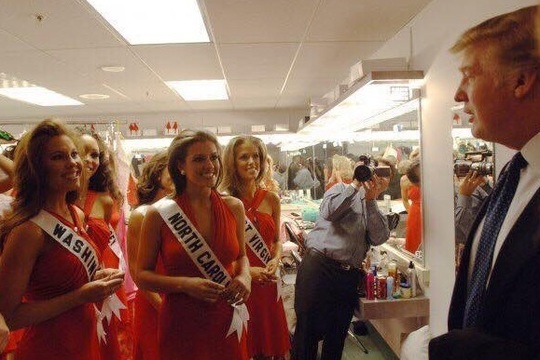 Trump în culisele Miss USA (Sursă: Twitter)