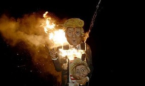 'You're fired', efigii ale lui Trump arse de Bonfire Night în Marea Britanie