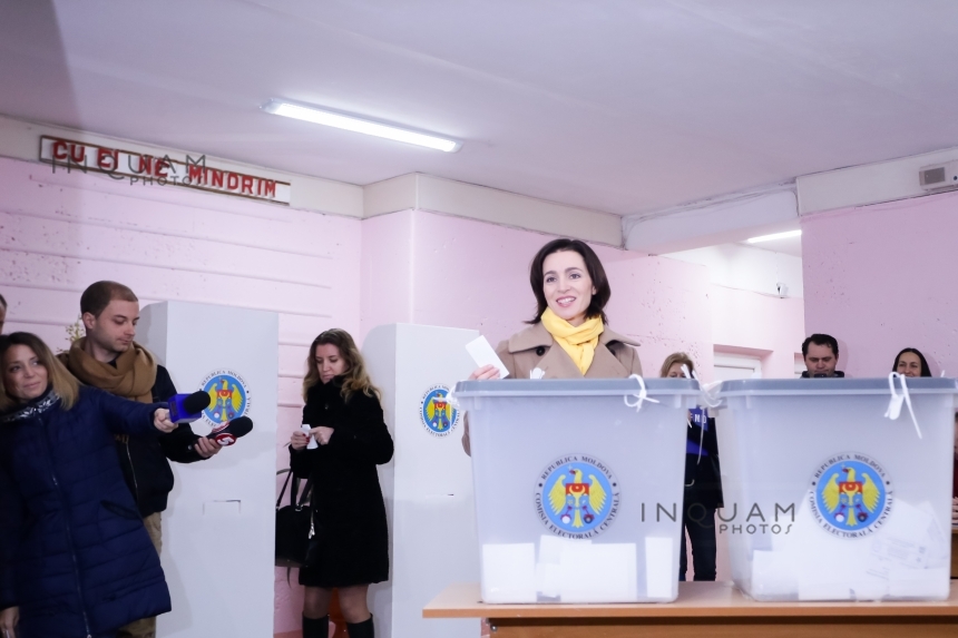 Candidatul PAS, Maia Sandu, a votat: "Dacă alegerile vor fi corecte, noi vom câştiga"