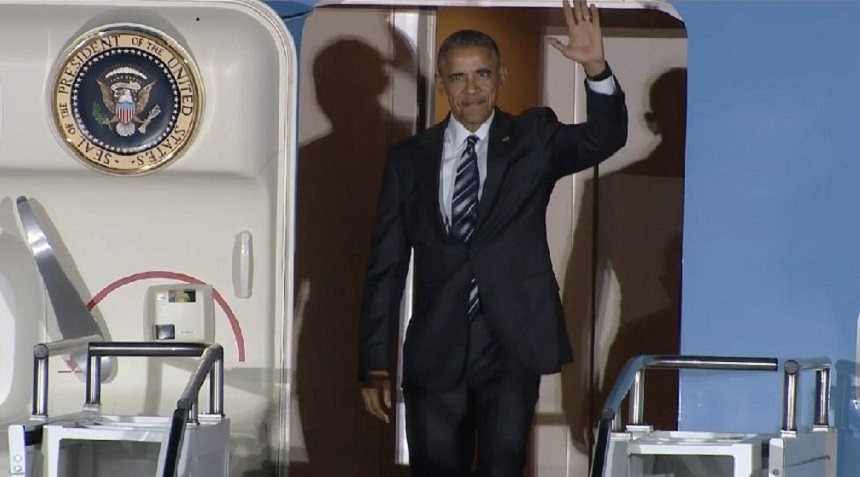 Barack Obama a sosit în Germania, a doua etapă a ultimului său turneu ca preşedinte