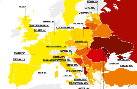 România este ţara UE cu cea mai mare proporţie din populaţie care dă mită, potrivit Transparency International