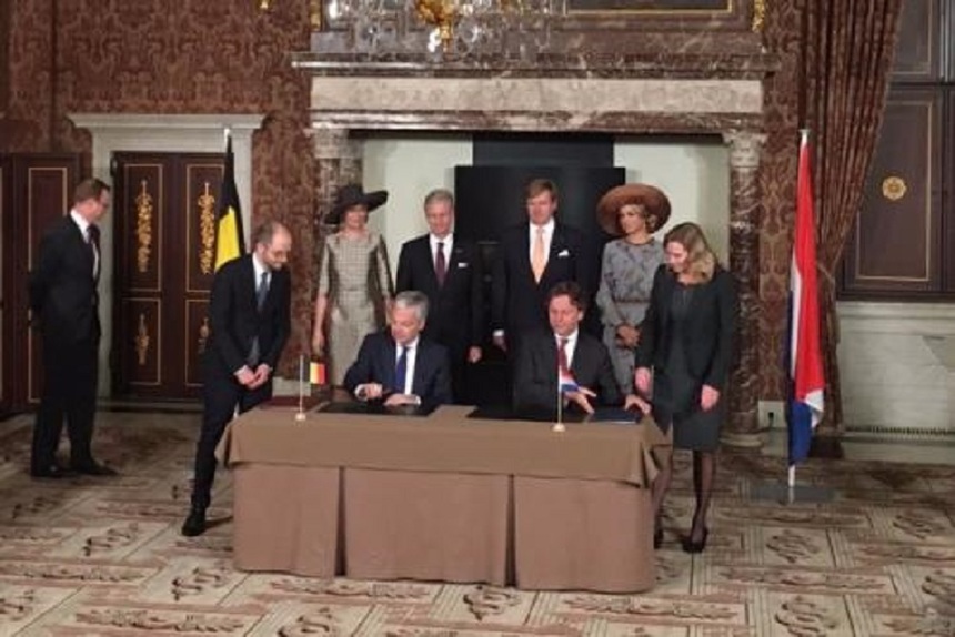 Belgia şi Olanda au semnat un tratat care pune capăt unei dispute la frontieră care durează de 30 de ani