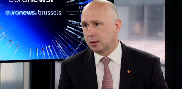 "Rămânem în continuare hotărâţi pe calea noastră europeană", declară premierul moldovean pentru Euronews