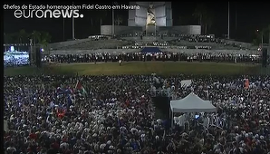 Zeci de mii cubanezi şi lideri din America Latină au participat la o ceremonie în memoria lui Castro, la Havana