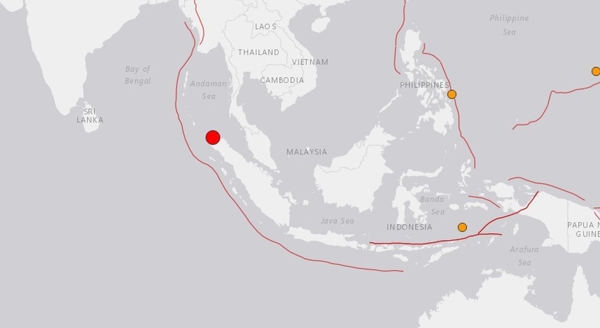 Un seism cu magnitudinea de 6,4 grade a zguduit coasta nordică a insulei Sumatra