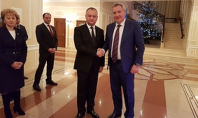 Moscova, interesată de soluţionarea conflictului îngheţat din Transnistria, afirmă Rogozin după întâlnirea cu Dodon