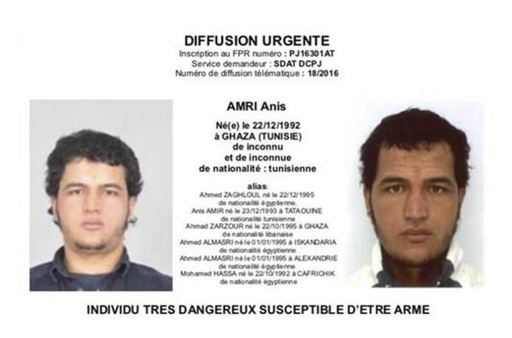 Nepotul lui Amri, arestat în Tunisia împreună cu alţi doi bărbaţi, după ce recunoscut că a comunicat cu el şi că susţine Statul Islamic
