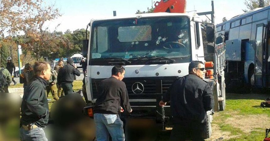 15 persoane rănite într-un posibil atac cu un camion la Ierusalim